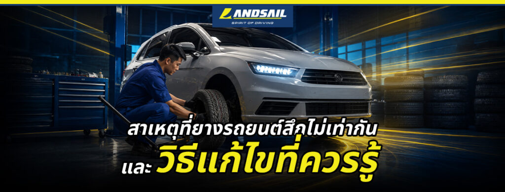 Blog สาเหตุที่ยางรถยนต์สึกไม่เท่ากัน และวิธีแก้ไขที่ควรรู้